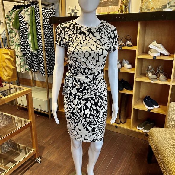 Diane Von Furstenberg Dresses & Skirts - Diane von Furstenberg Silk Knit Patterned Dress US sz 4
